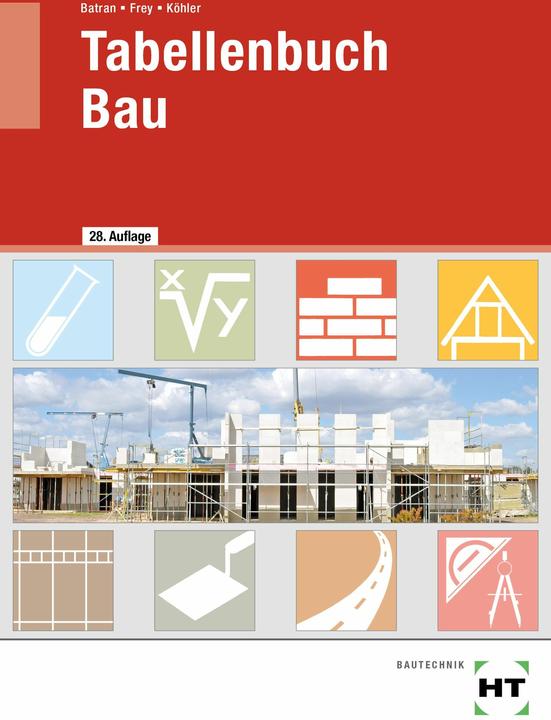 Produktbild Tabellenbuch Bau (Deutsch, Balder Batran, Klaus Dr. Köhler, Volker Frey, 2024)
