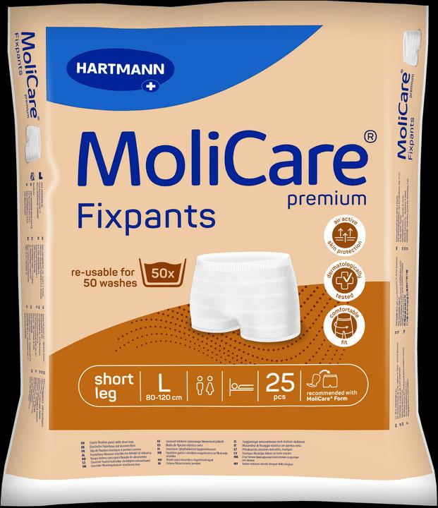 Immagine prodotto MoliCare Premium Fixpants pantaloni a gamba corta per l'incontinenza (25 x, Grande)