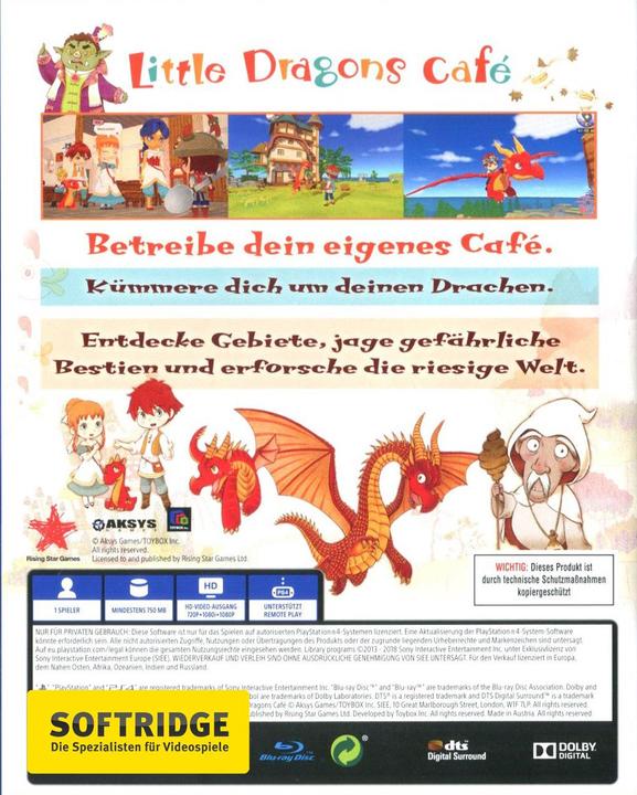 Actual product image Game Little Dragons Cafe, PS4 (PS4, Multilingual)