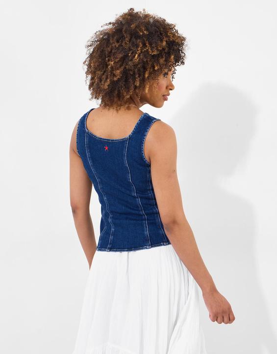 Produktbild Joe Browns Sleeveless Stretch Denim Zip Front Top (10)