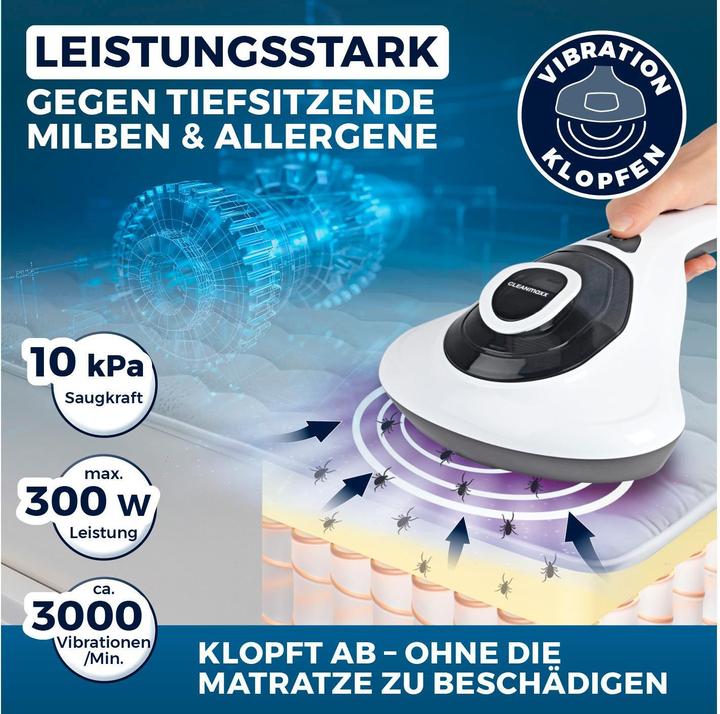 Actual product image CleanMaxx Mattress cleaner vibration, hoover type
