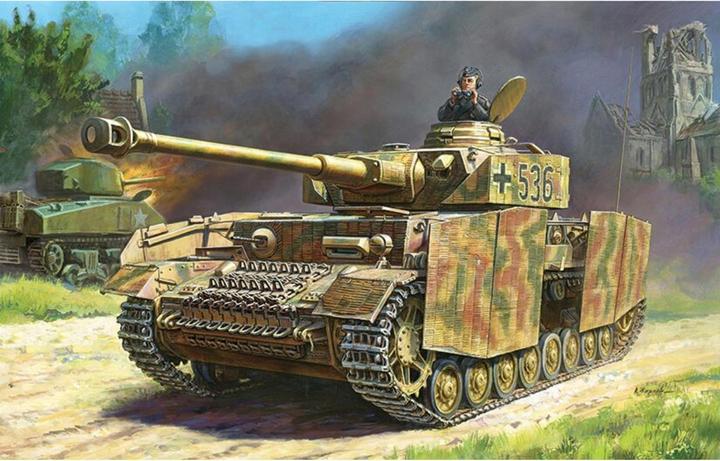 Actual product image 1:100 Panzer IV Ausf.H German tank WWII