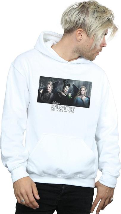 Actual product image Disney Mens Maleficent Mistress Of Evil Character Poster Hoodie (4XL)