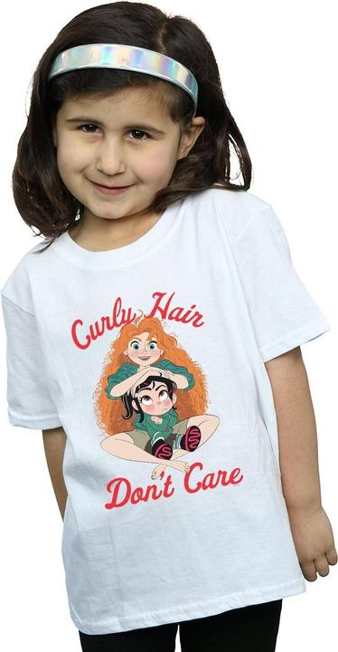 Actual product image Disney Girls Wreck It Ralph Merida And Vanellope Cotton T-Shirt (140, 146)