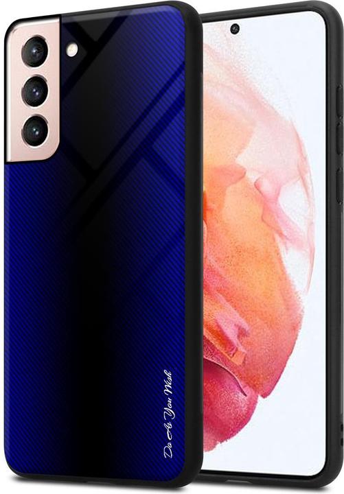 Produktbild Cadorabo TPU Gestreiftes Glas Cover (Samsung Galaxy S21 5G)