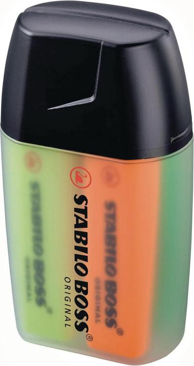 Produktbild STABILO BOSS ORIGINAL Textmarker (Orange, Gelb, Grün, Blau, 5 mm, 4 x)