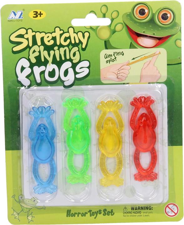 Actual product image Nan Li Toys Shooting Sticky Frogs, 4pcs.
