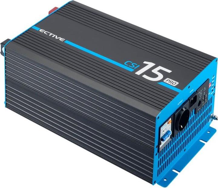 Actual product image Ective CSI 15 PRO 1500W/12V sine wave inverter with mains priority circuit and charger