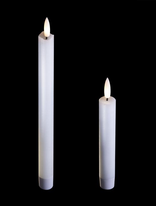 Actual product image Novaliv 4x Candle Holder 6cm Metal Stick Candles Table Candles GOLD with LED Stick Candle for Advent Wreath (6 x 6 x 6 cm)