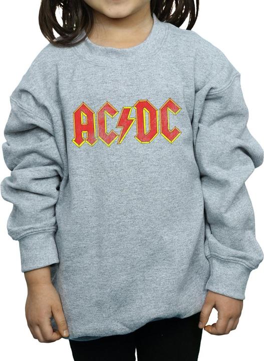 Immagine prodotto AC/DC Distressed Red Logo Felpa Ragazze (116)