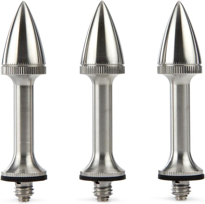 Immagine prodotto 3 Legged Thing Set di 3 punte lunghe (1/4 " 20 schroeven e 3/8" compatibile) (Metallo)