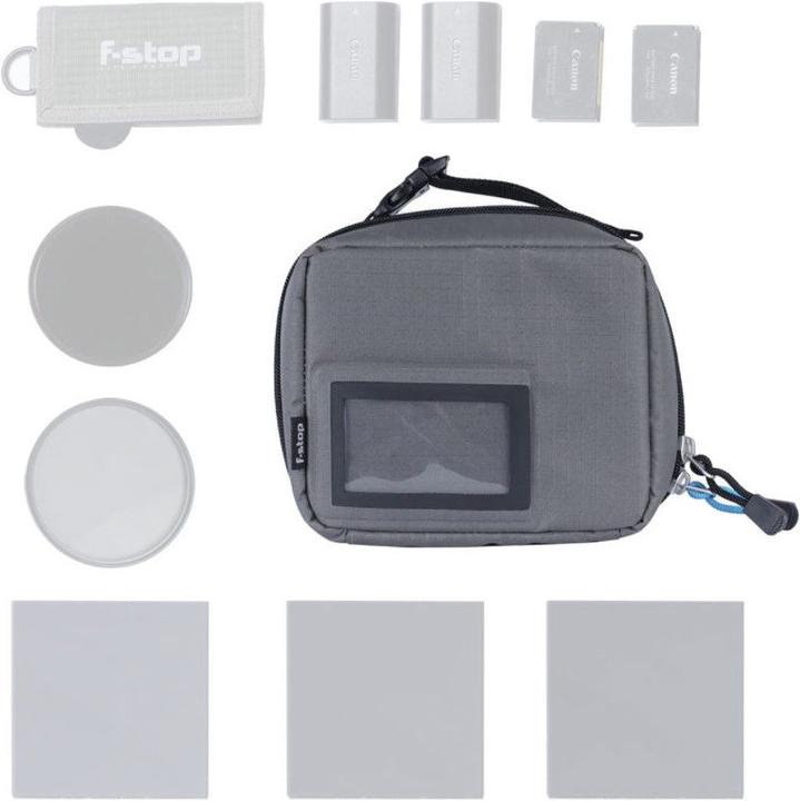 Actual product image F-Stop Filter Case (Grey) Black Zipper (Camera shoulder bag)