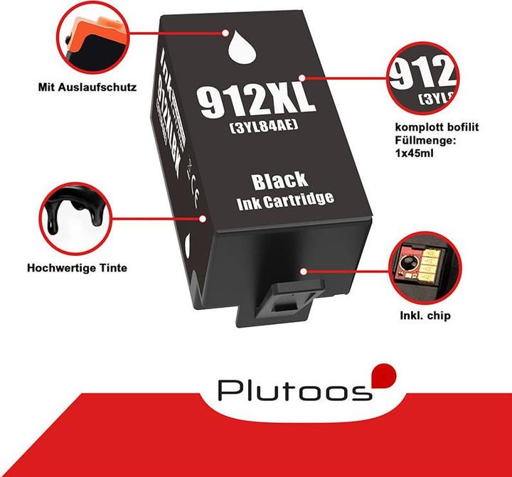 Image du produit Plutoos HP 912XXL HP 912XL Cartouches XXL compatibles (M, C, CF, Y)