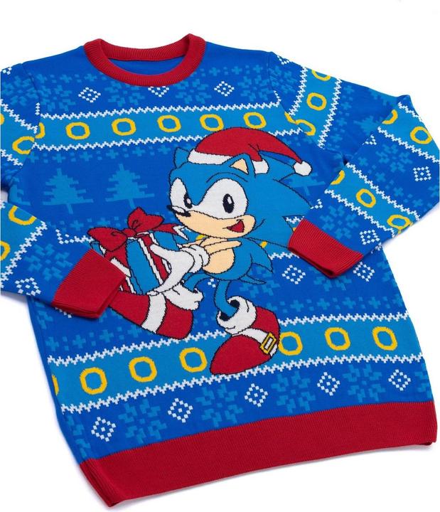 Produktbild Sonic The Hedgehog Pullover weihnachtliches Design (L)