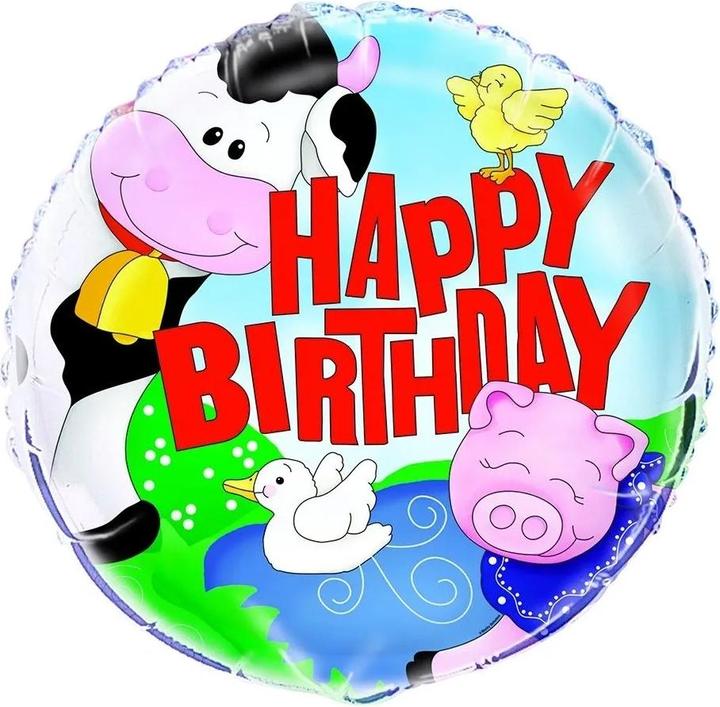 Produktbild Unique Party Alles Gute zum Geburtstag Folienballon (1 x)