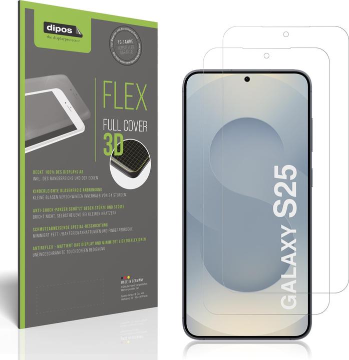Actual product image Dipos Full Cover Screen Protector Matte (1 Piece, Samsung Galaxy S25)
