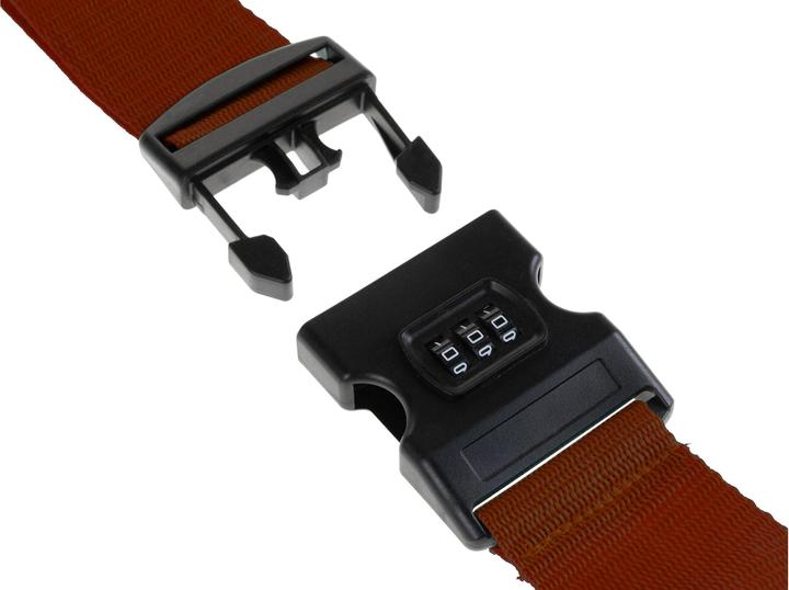 Actual product image FTM Luggage lock luggage strap brown