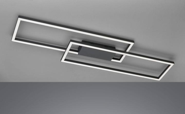 Produktbild Fischer & Honsel Honsel Seth LED Deckenleuchte 27,3W Tunable white steuerbar dimmbar sandschwarz + Fernbedi