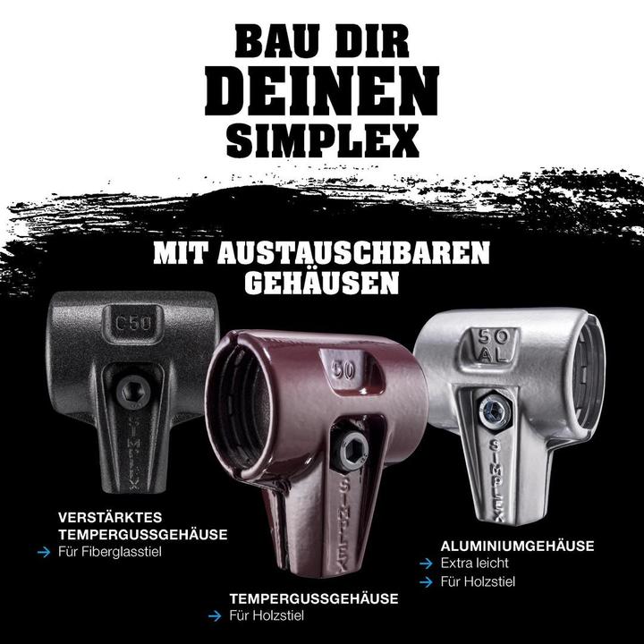 Actual product image Halder Action box Dreamteam door & window construction, SIMPLEX soft-face mallet 50:40, TPE-soft / TPE-mid