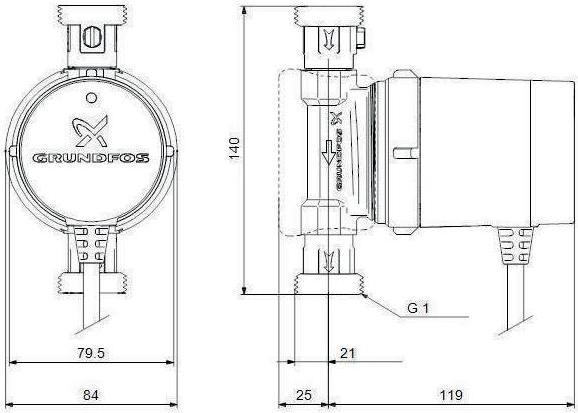Actual product image Grundfos Comfort 15-14 BX PM (Domestic water pump)