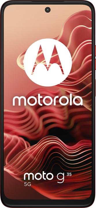 Productafbeelding Motorola Moto G35 (128 GB, Guave Rood, 6.73", Dubbele SIM, 50 Mpx, 5G)