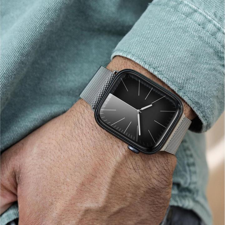 Actual product image Vonmählen Milanese wristband 2 for Apple Watch 38 40 41 mm silver (Stainless steel)