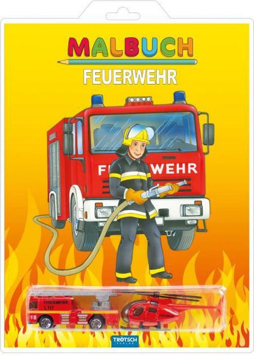 Produktbild Malbuch "Feuerwehr" mit Hubschrauber
