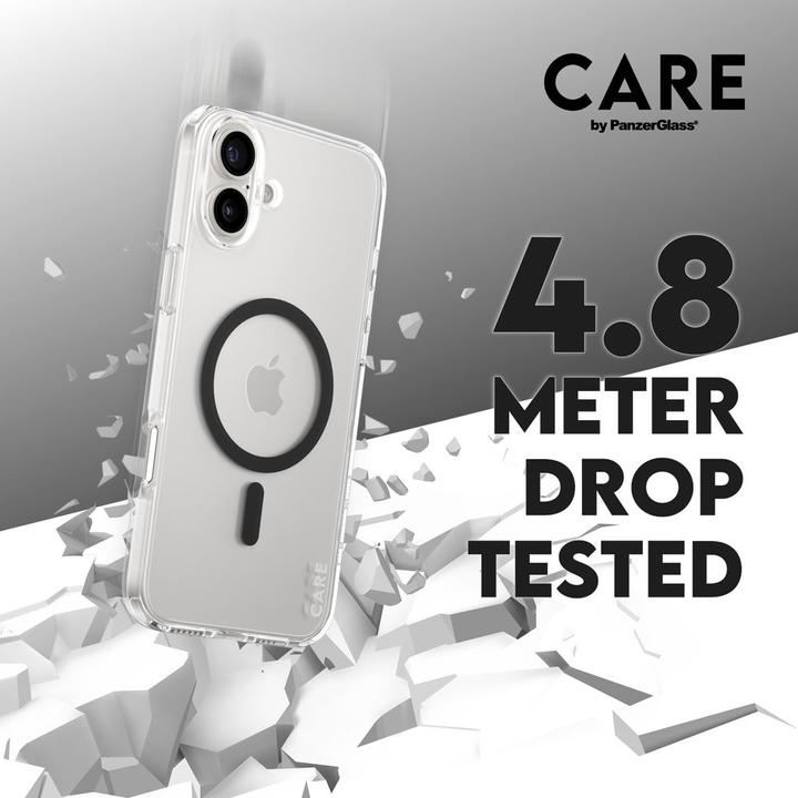 Actual product image PanzerGlass CARE Flagship Case Urban Combat w. Black MagSafe iPhone '24 6.7" (Apple iPhone 16 Plus)