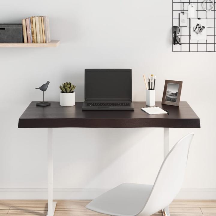 Produktbild VidaXL Tischplatte 100x40x6 cm Massivholz Eiche Behandelt (100 x 40 x 6 cm)