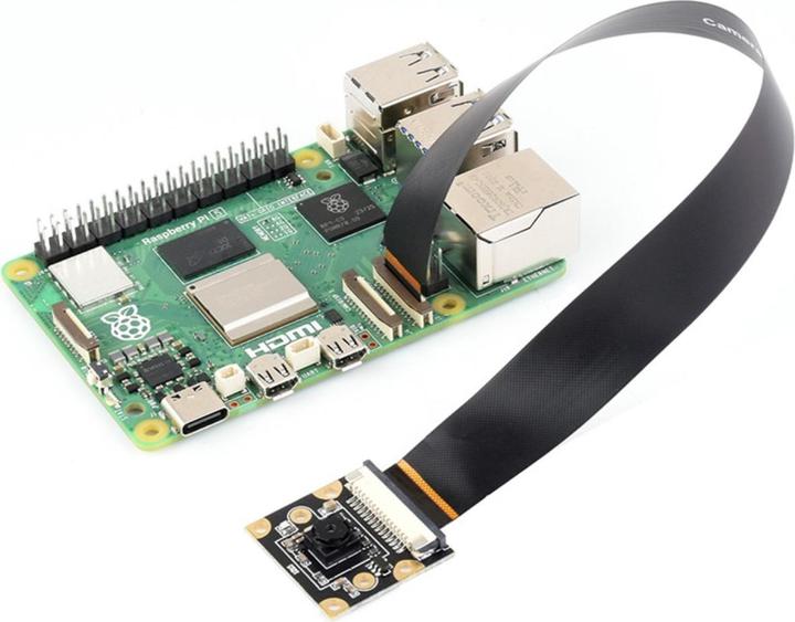 Actual product image WaveShare 8MP IMX219 camera 120 FOV for Raspberry Pi 5