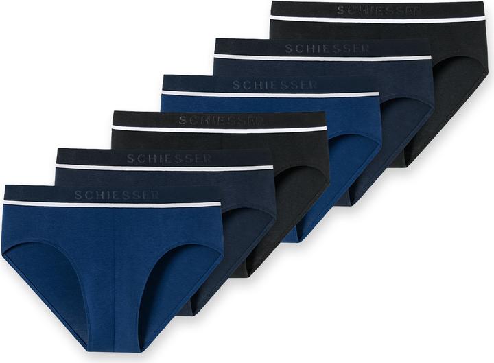 Actual product image Schiesser Pack of 6 95/5 Organic Cotton Rio Briefs / Underpants (XL, pack of 6)