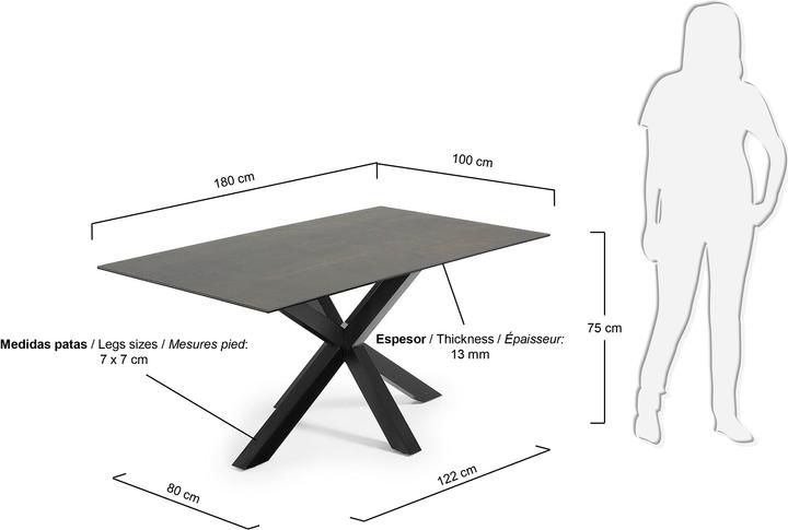 Produktbild Kave Home Argo (100 x 180 x 75 cm)