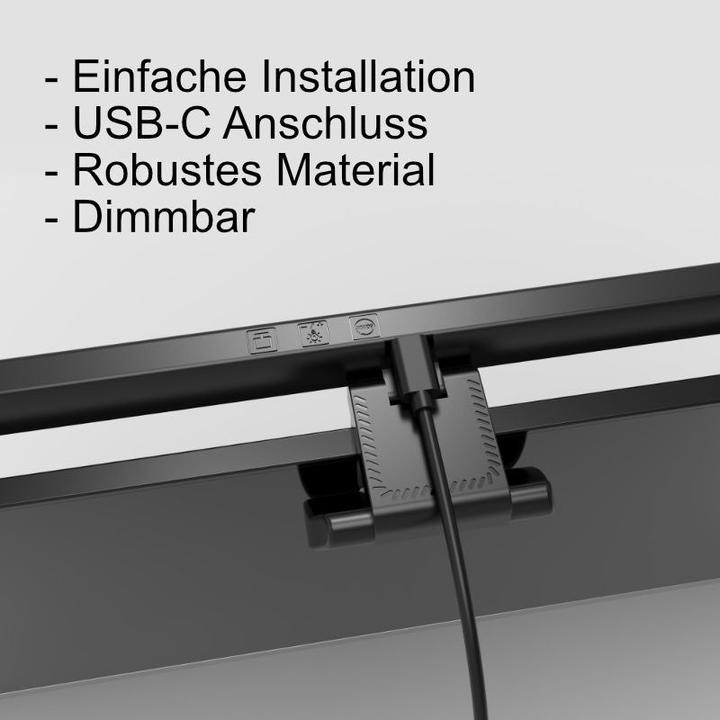 Produktbild Hermex Screenbar Monitorlicht Bildschirmbeleuchtung Monitorbeleuchtung LED