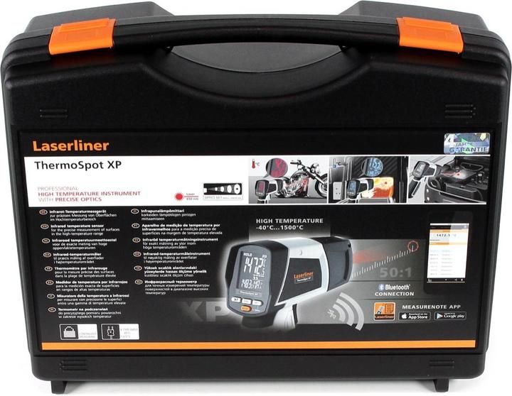 Image du produit Laserliner Thermomètre infrarouge ThermoSpot XP (-40°-1500°C50:1, type K, USB, BLE)