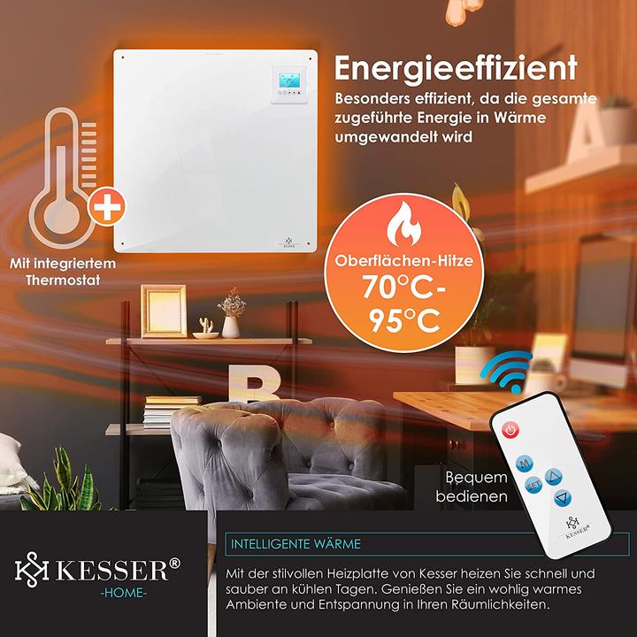 Produktbild Kesser Infrarotheizung mit Fernbedienung, 1x 425 Watt