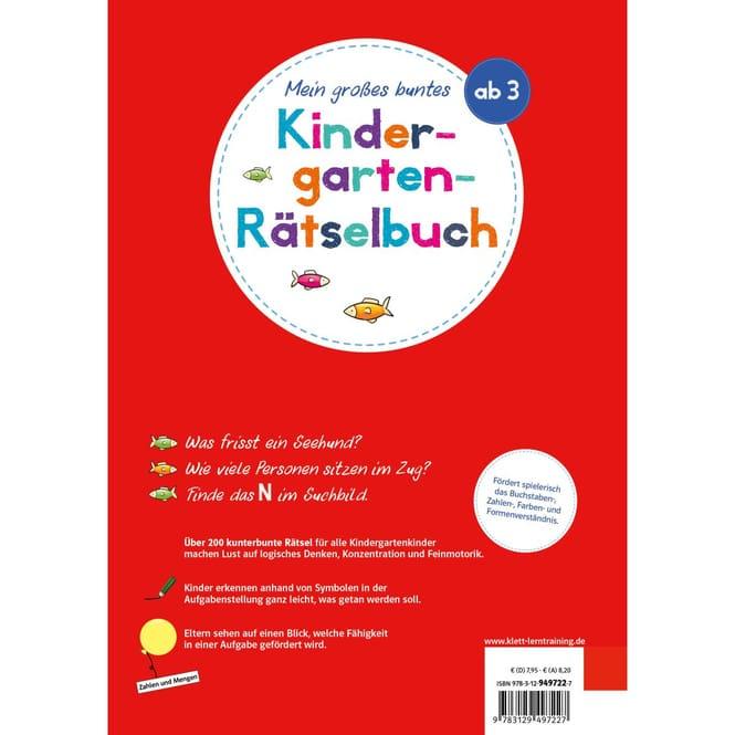 Image du produit Mein grosses buntes Kindergarten-Rätselbuch (Allemand, Klett Lerntraining, 2023)