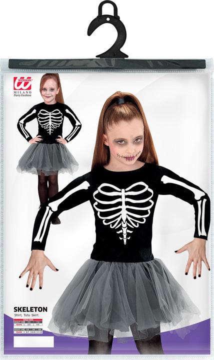 Produktbild Widmann SKELETON TÄNZERIN (Kleid mit Tutu), 116 cm / 4-5 Years (4, 5)