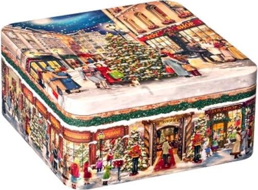 Image du produit Gawol Boîte à biscuits carrée Xmas Shopping 18,7x18,7x8 cm
