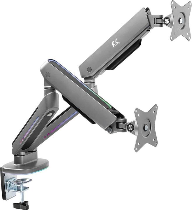 Immagine prodotto NanoRS Supporto per monitor da gioco a 2 pieghe 17-32 con illuminazione LED RGB regolabile Supporto da (Tavolo, 32.01")
