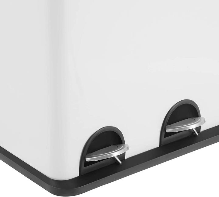 Immagine prodotto Songmics Cestino per rifiuti da 54 litri, bianco-nero (54 l)