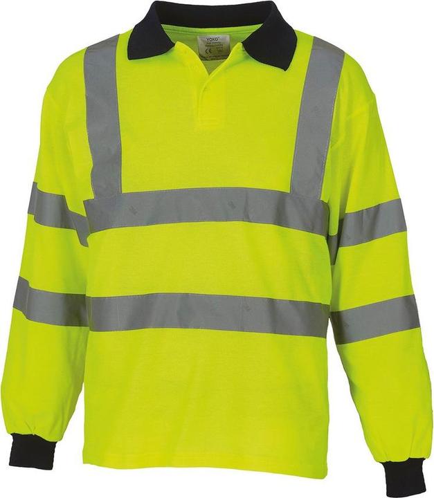 Produktbild Yoko HiVis Poloshirt Langärmlig (4XL)