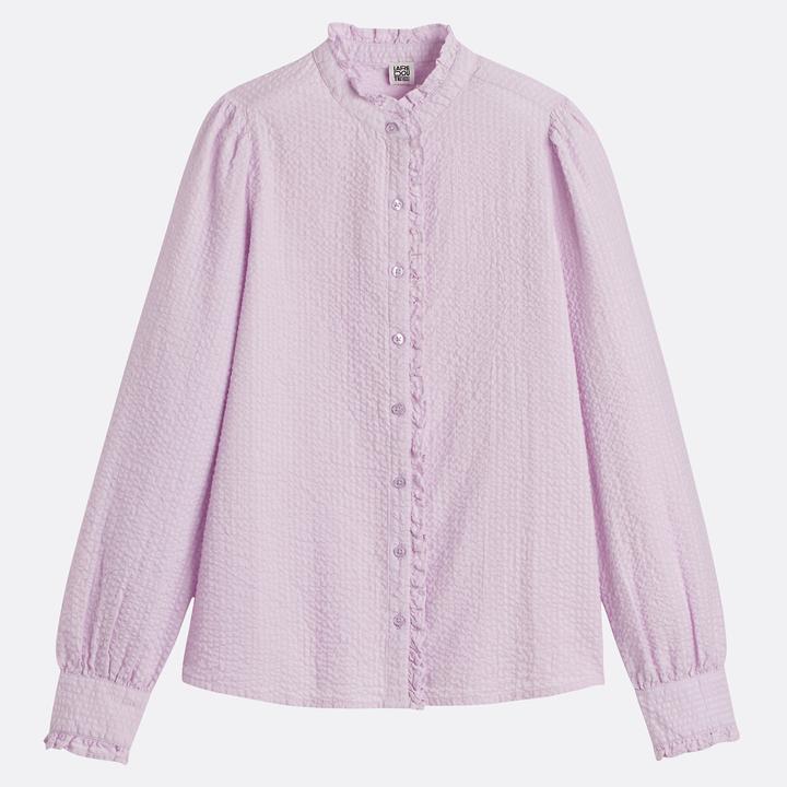 Produktbild La Redoute Collections Langärmelige Bluse mit Rüschenkragen (40)