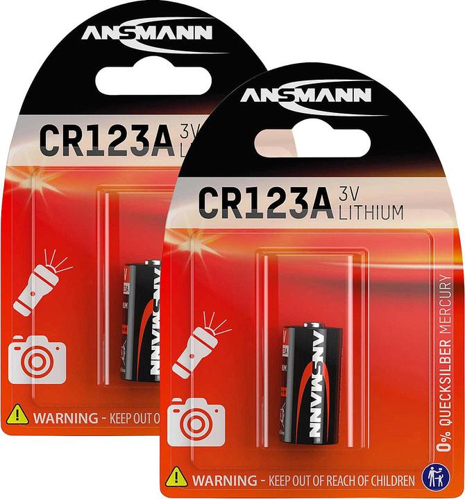 Actual product image Ansmann Lithium battery CR13 (1 pcs., RCR123A, 1500 mAh)