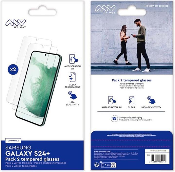 Immagine prodotto My Way Confezione 2 Verres Trempes Samsung Galaxy S24 Plus (2 Pezzo/i, Samsung Galaxy S21)