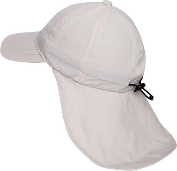 Produktbild IQ-UV UV Schutz Cap Bites mit Nackenschutz Kinder, stone (1 Stk) (SPF 50+)