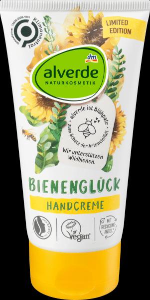 Produktbild dm alverde Handcreme Bienenglück Bio-Sonnenblume, Bio-Olivenöl