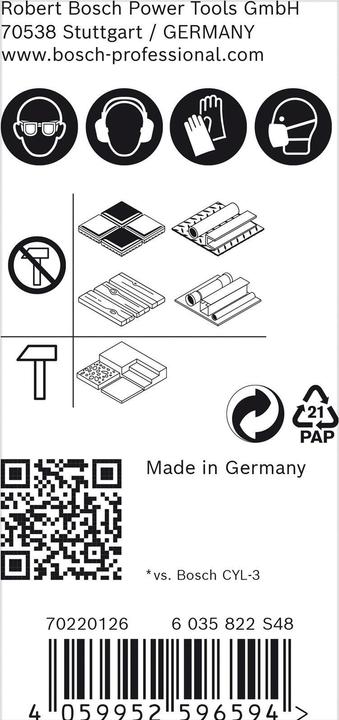 Produktbild Bosch Professional Zubehör EXPERT CYL-9 MultiConstruction Bohrer, 16 x 150 x 200 mm (16 Millimeter)
