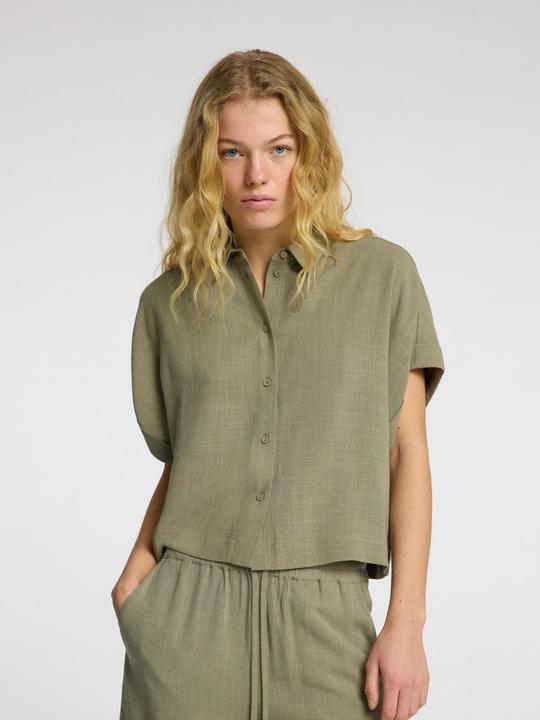 Actual product image Selected Femme Slfviva Ss Cropped Shirt Noos (38)