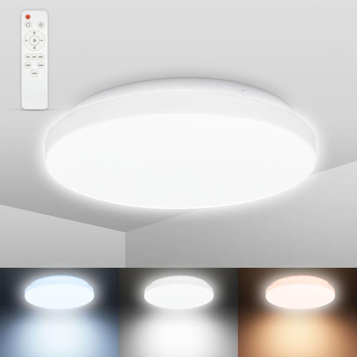 Produktbild B.K.Licht Bad-Deckenleuchte (1200 lm)