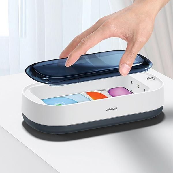 Actual product image Usams UV Sterilization Box with Qi Charging Station